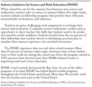 Industry Initiatives for Science and Math Education (IISME)
