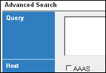 Advanced search screen shot