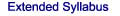 Extended Syllabus